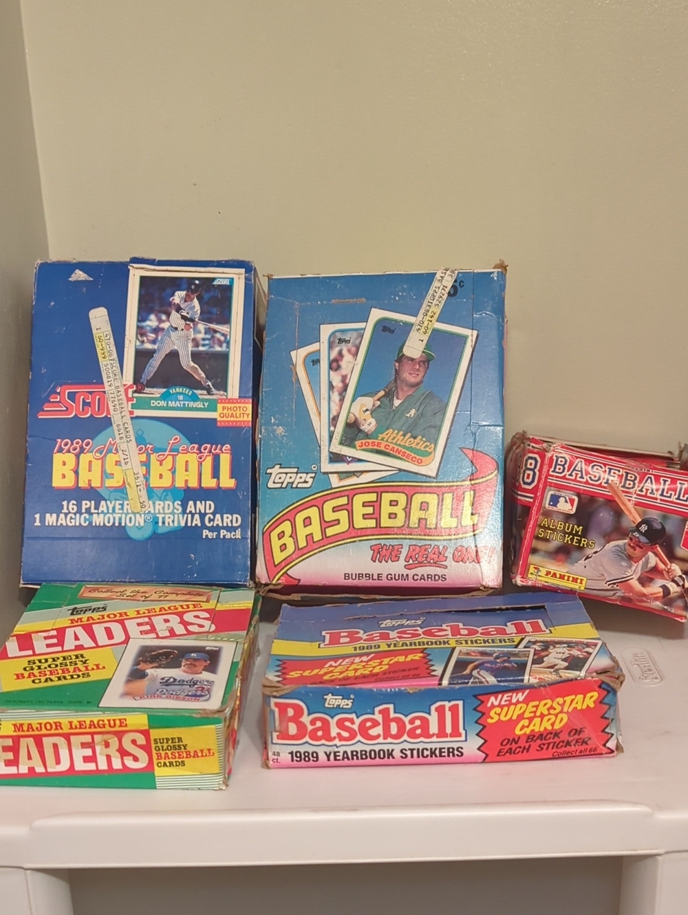 Baseball Cards and Stickers Topps/Score/Panini 1988-89